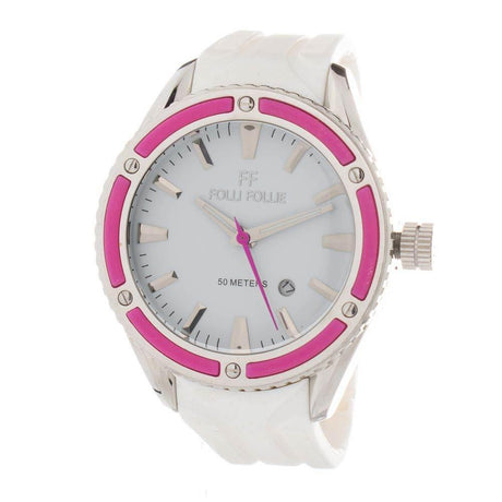 Folli Follie White Silicone Watch - Hilstor