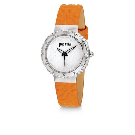Folli Follie Orange Leather Watch - Hilstor