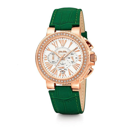 Folli Follie Green Leather Watch - Hilstor