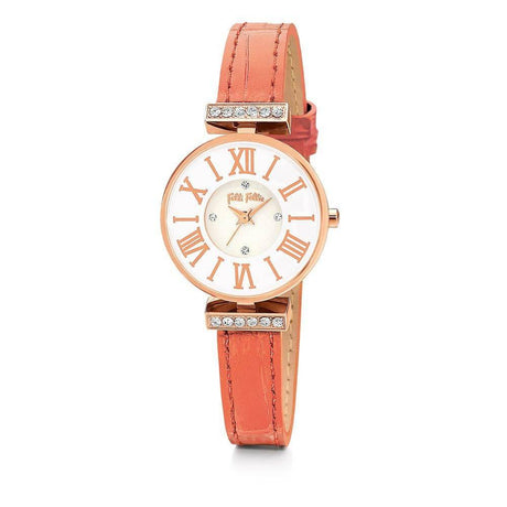 Folli Follie Orange Leather Watch - Hilstor