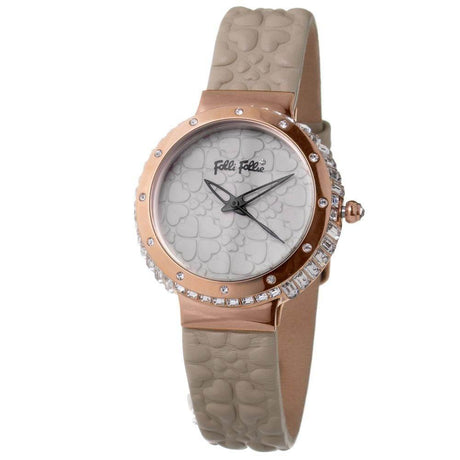 Folli Follie Gray Leather Watch - Hilstor