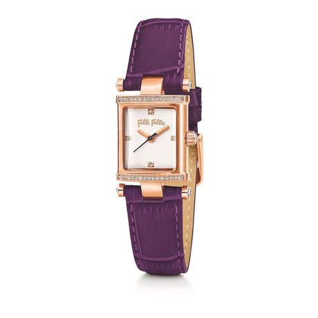 Folli Follie Purple Leather Watch - Hilstor