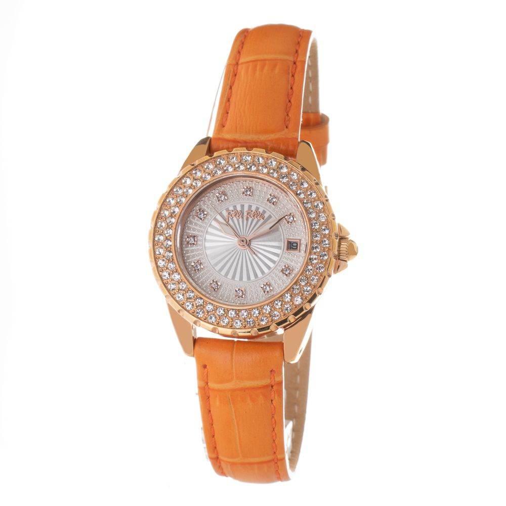 Folli Follie Orange Leather Watch - Hilstor