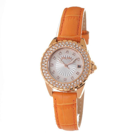 Folli Follie Orange Leather Watch - Hilstor