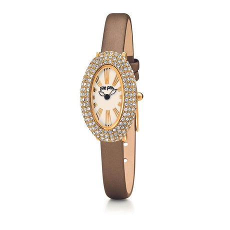 Folli Follie Gold Leather Watch - Hilstor