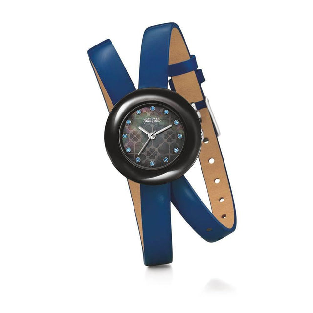 Folli Follie Blue Leather Watch - Hilstor