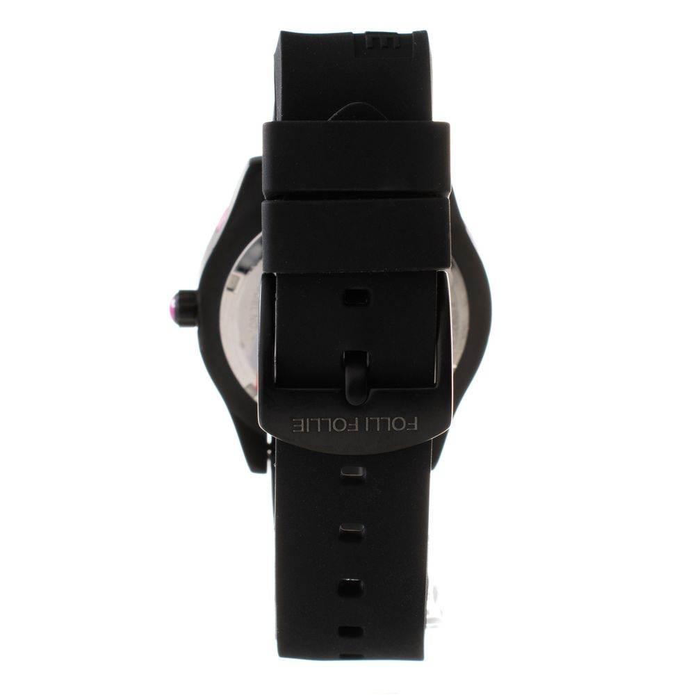 Folli Follie Black Silicone Watch - Hilstor