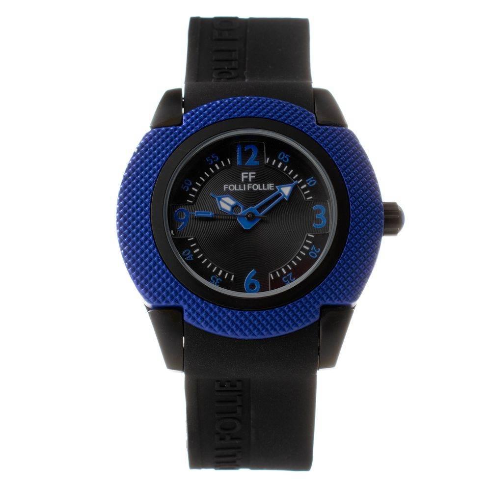 Folli Follie Black Silicone Watch - Hilstor