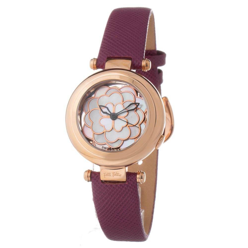 Folli Follie Purple Leather Watch - Hilstor