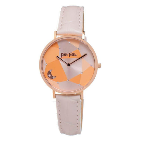 Folli Follie Beige Leather Watch - Hilstor