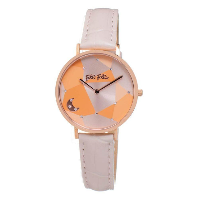 Folli Follie Beige Leather Watch - Hilstor