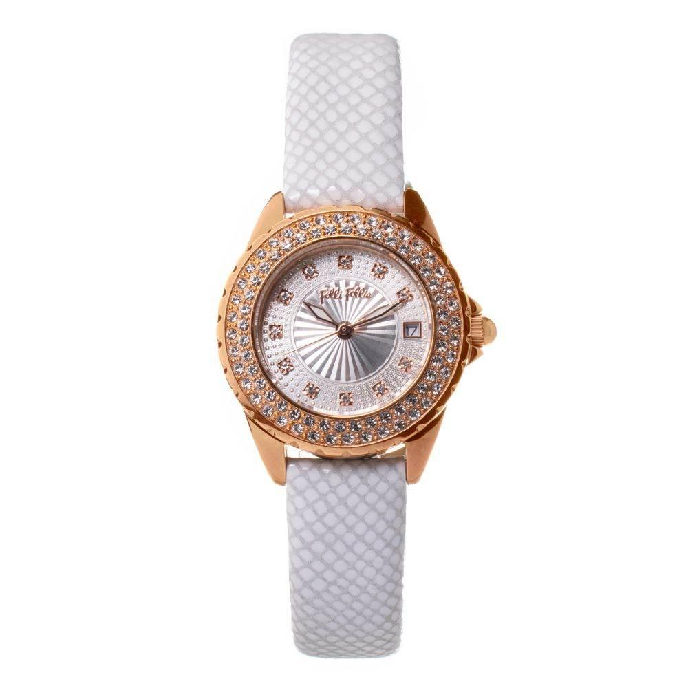 Folli Follie White Leather Watch - Hilstor