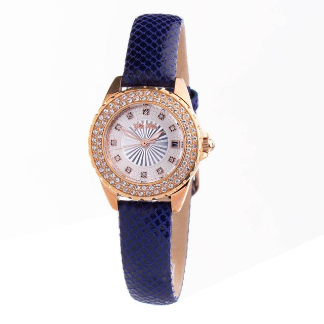 Folli Follie Blue Leather Watch - Hilstor