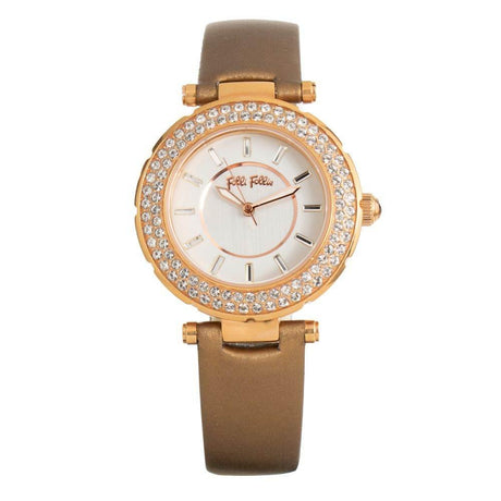 Folli Follie Brown Leather Watch - Hilstor