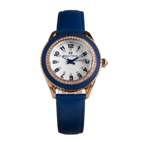 Folli Follie Blue Leather Watch - Hilstor