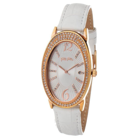Folli Follie White Leather Watch - Hilstor