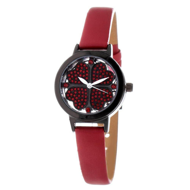 Folli Follie Red Leather Watch - Hilstor