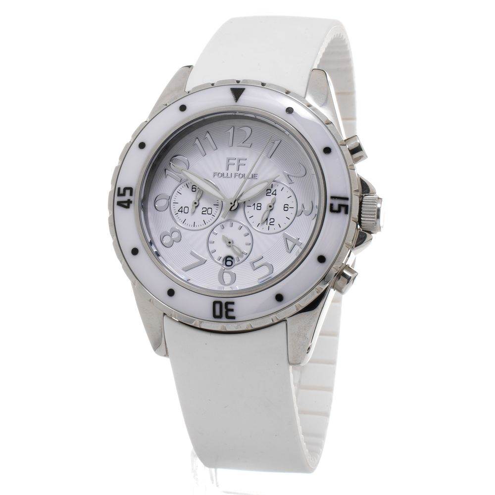 Folli Follie White Silicone Watch - Hilstor