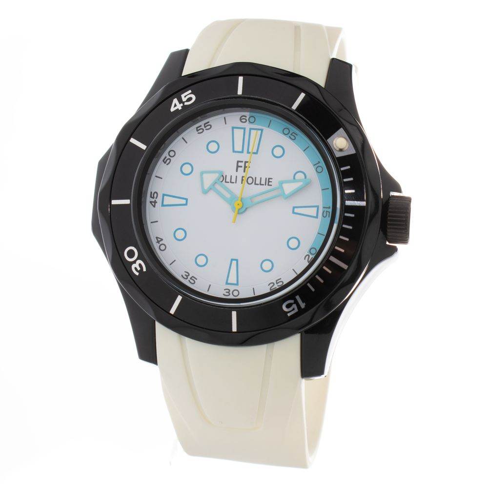Folli Follie White Silicone Watch - Hilstor