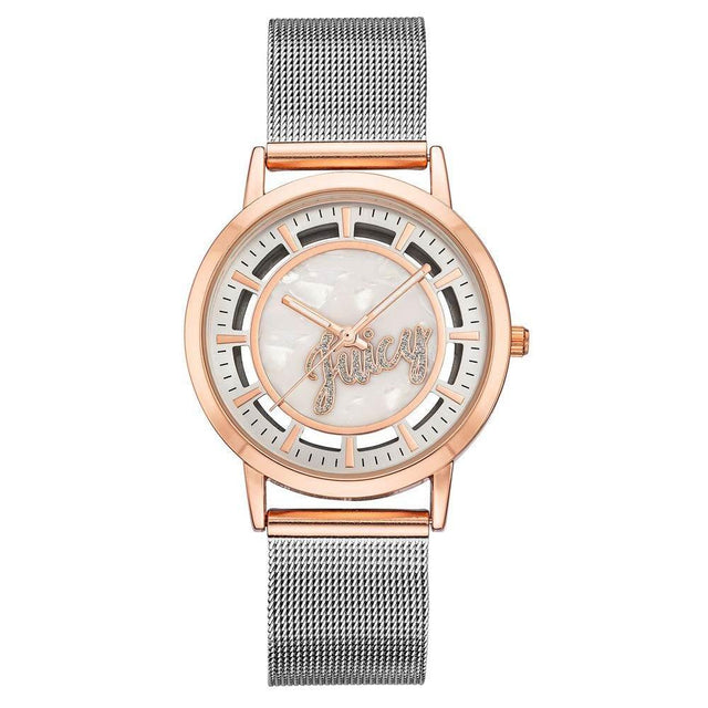 Juicy Couture Silver Stainless Steel Stainless Steel Watch - Hilstor