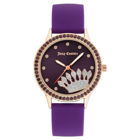 Juicy Couture Purple Silicone Watch - Hilstor