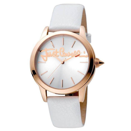 Just Cavalli White Leather Watch - Hilstor