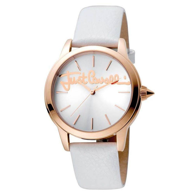 Just Cavalli White Leather Watch - Hilstor