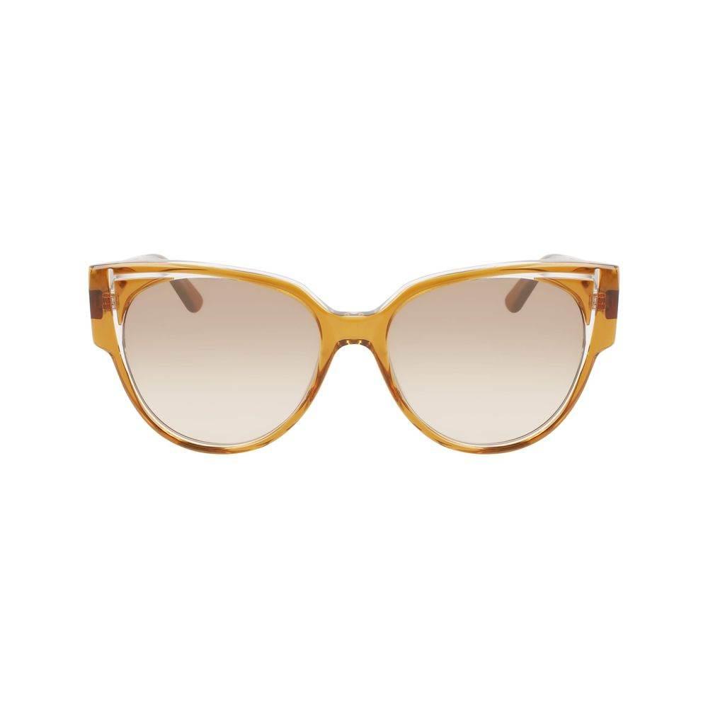 Karl Lagerfeld Brown Haircalf Sunglasses - Hilstor