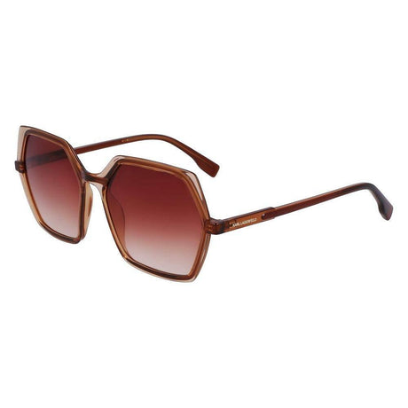 Karl Lagerfeld Brown Injected Sunglasses - Hilstor