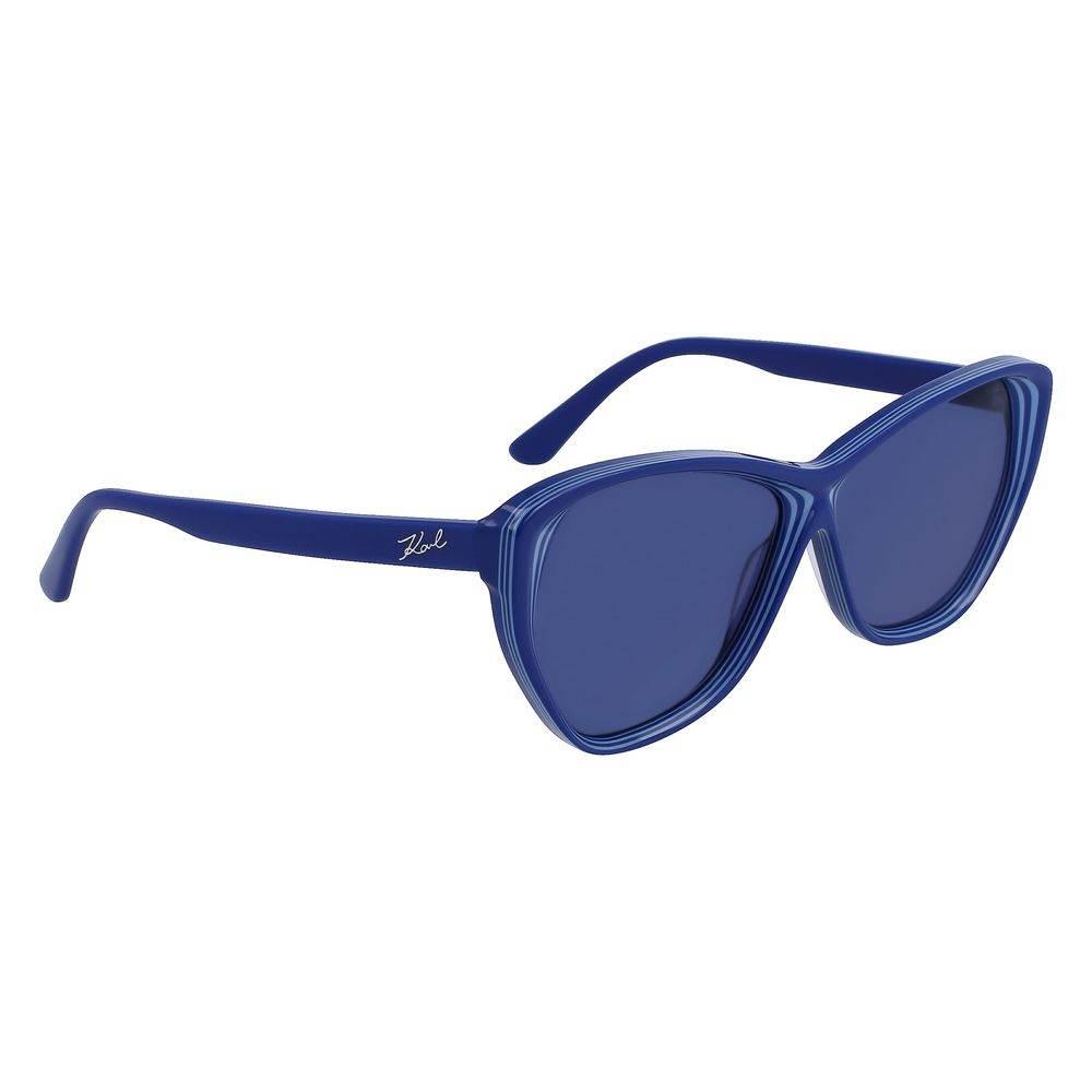 Karl Lagerfeld Blue Acetate Sunglasses - Hilstor