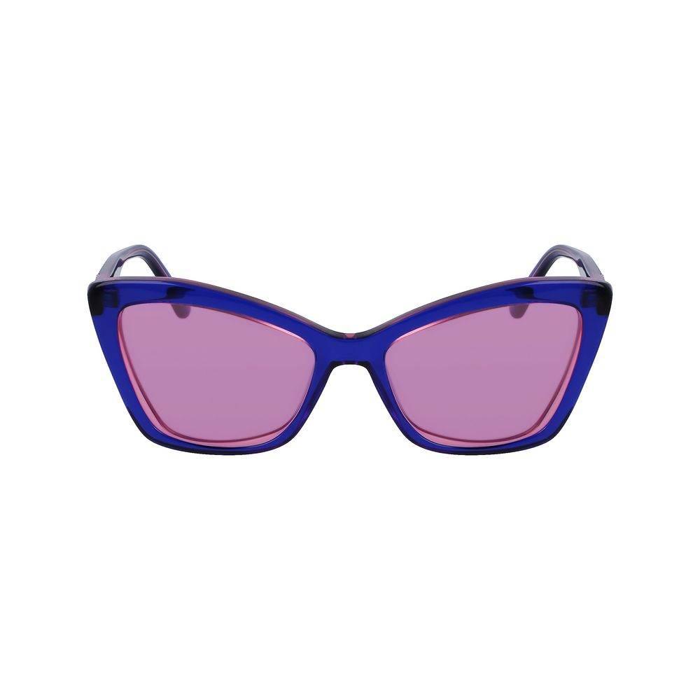 Karl Lagerfeld Blue Acetate Sunglasses - Hilstor