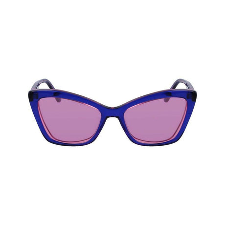 Karl Lagerfeld Blue Acetate Sunglasses - Hilstor