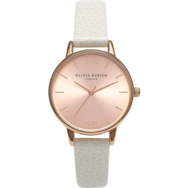 Olivia Burton White Leather Watch - Hilstor