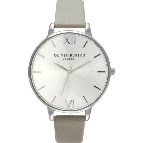 Olivia Burton Gray Leather Watch - Hilstor