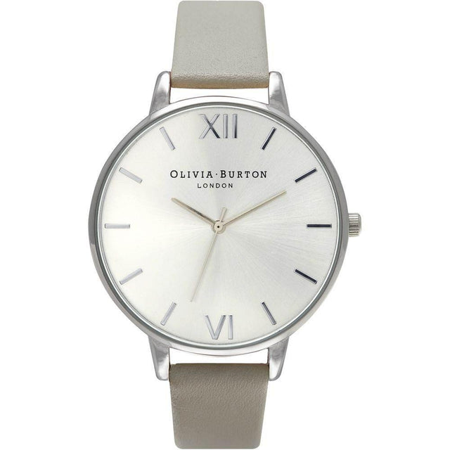 Olivia Burton Gray Leather Watch - Hilstor
