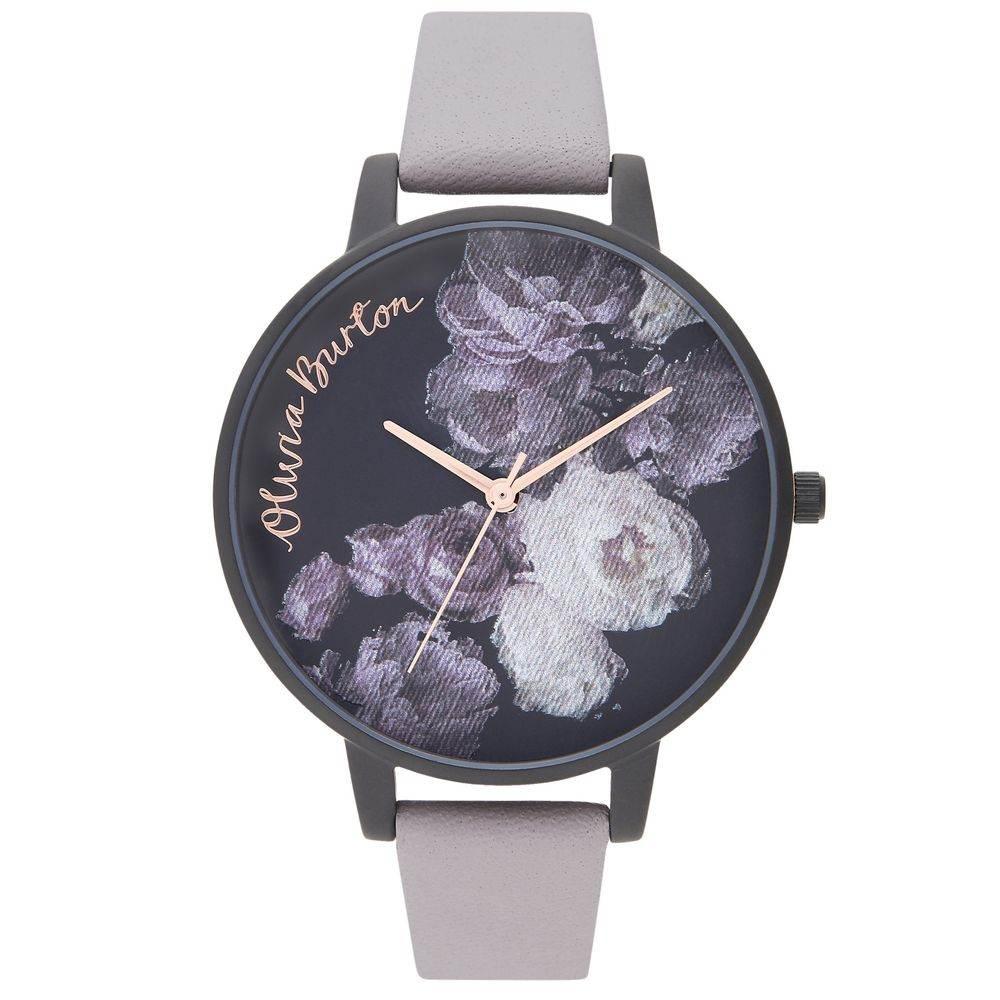 Olivia Burton Gray Synthetic Leather Watch - Hilstor