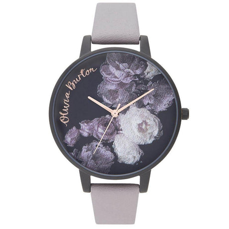 Olivia Burton Gray Synthetic Leather Watch - Hilstor
