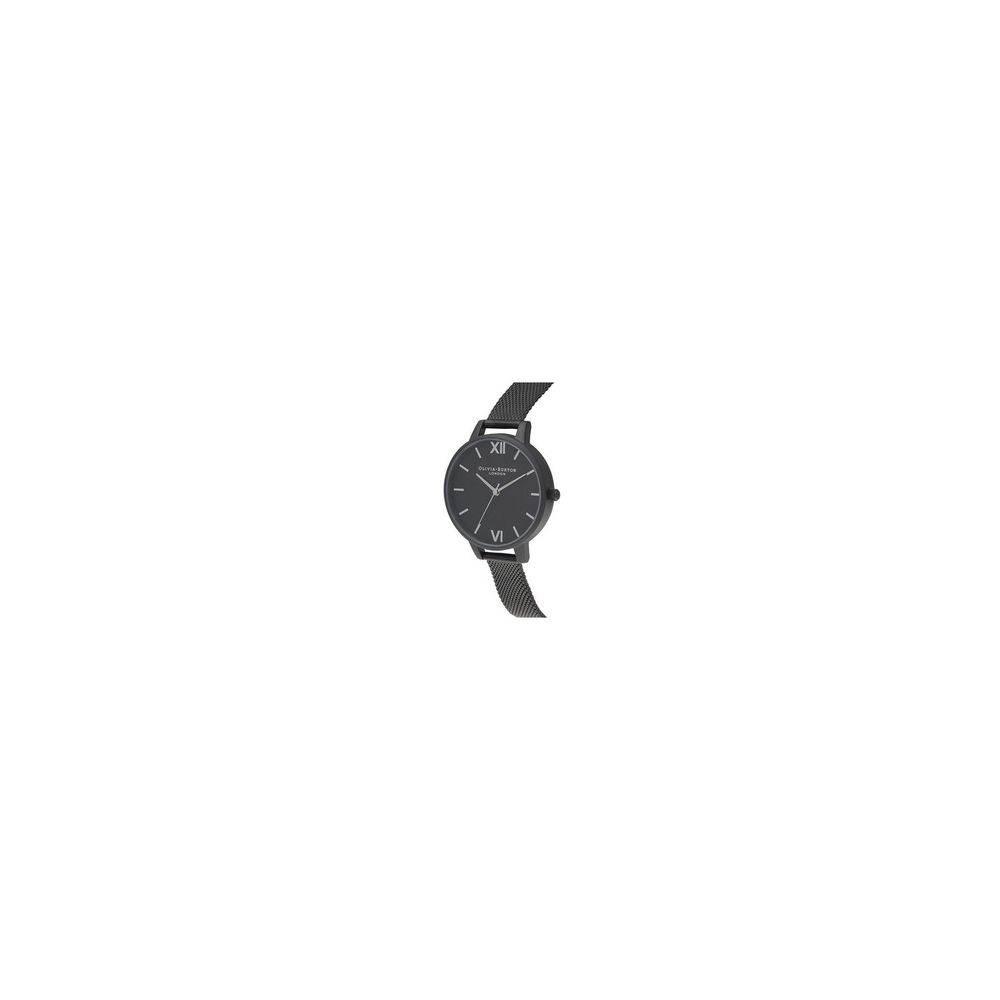 Olivia Burton Black Steel Watch - Hilstor