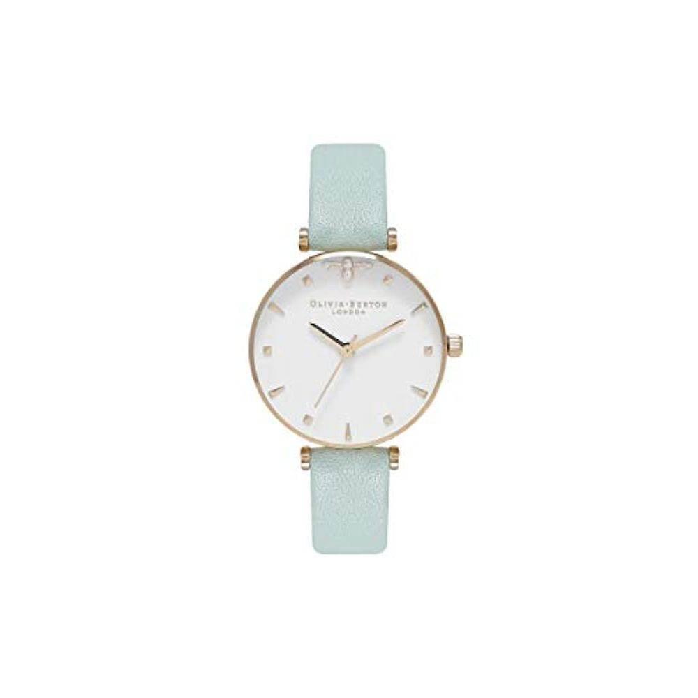 Olivia Burton Green Leather Leather Watch - Hilstor