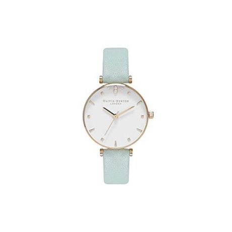 Olivia Burton Green Leather Leather Watch - Hilstor