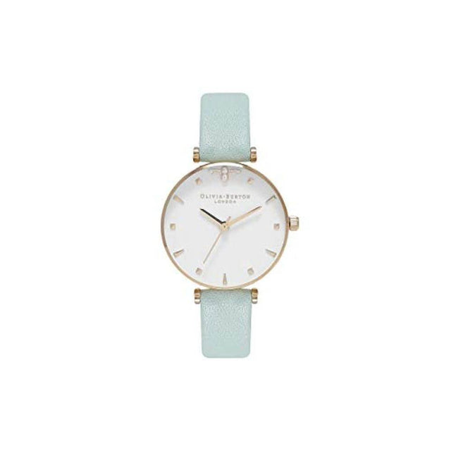 Olivia Burton Green Leather Leather Watch - Hilstor