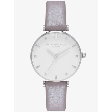 Olivia Burton Gray Synthetic Leather Watch - Hilstor