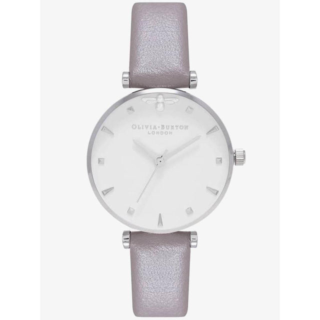 Olivia Burton Gray Synthetic Leather Watch - Hilstor