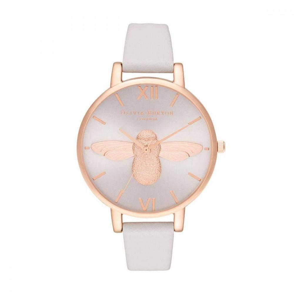 Olivia Burton Beige Synthetic Leather Watch - Hilstor