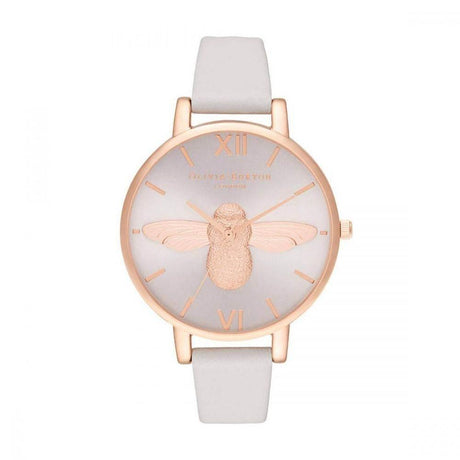 Olivia Burton Beige Synthetic Leather Watch - Hilstor