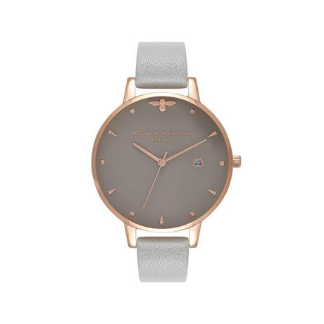 Olivia Burton Gray Synthetic Leather Watch - Hilstor