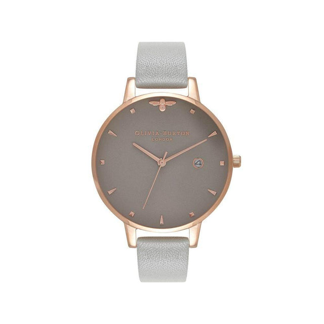 Olivia Burton Gray Synthetic Leather Watch - Hilstor