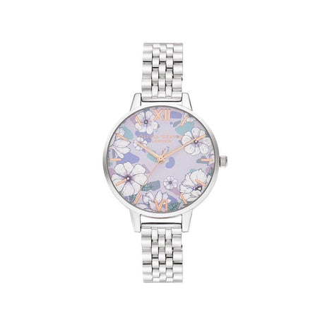 Olivia Burton Silver Steel Watch - Hilstor