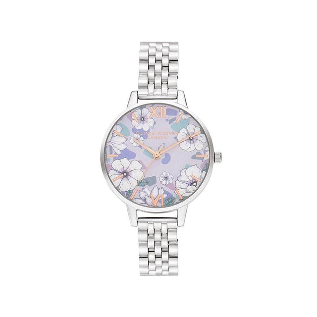 Olivia Burton Silver Steel Watch - Hilstor