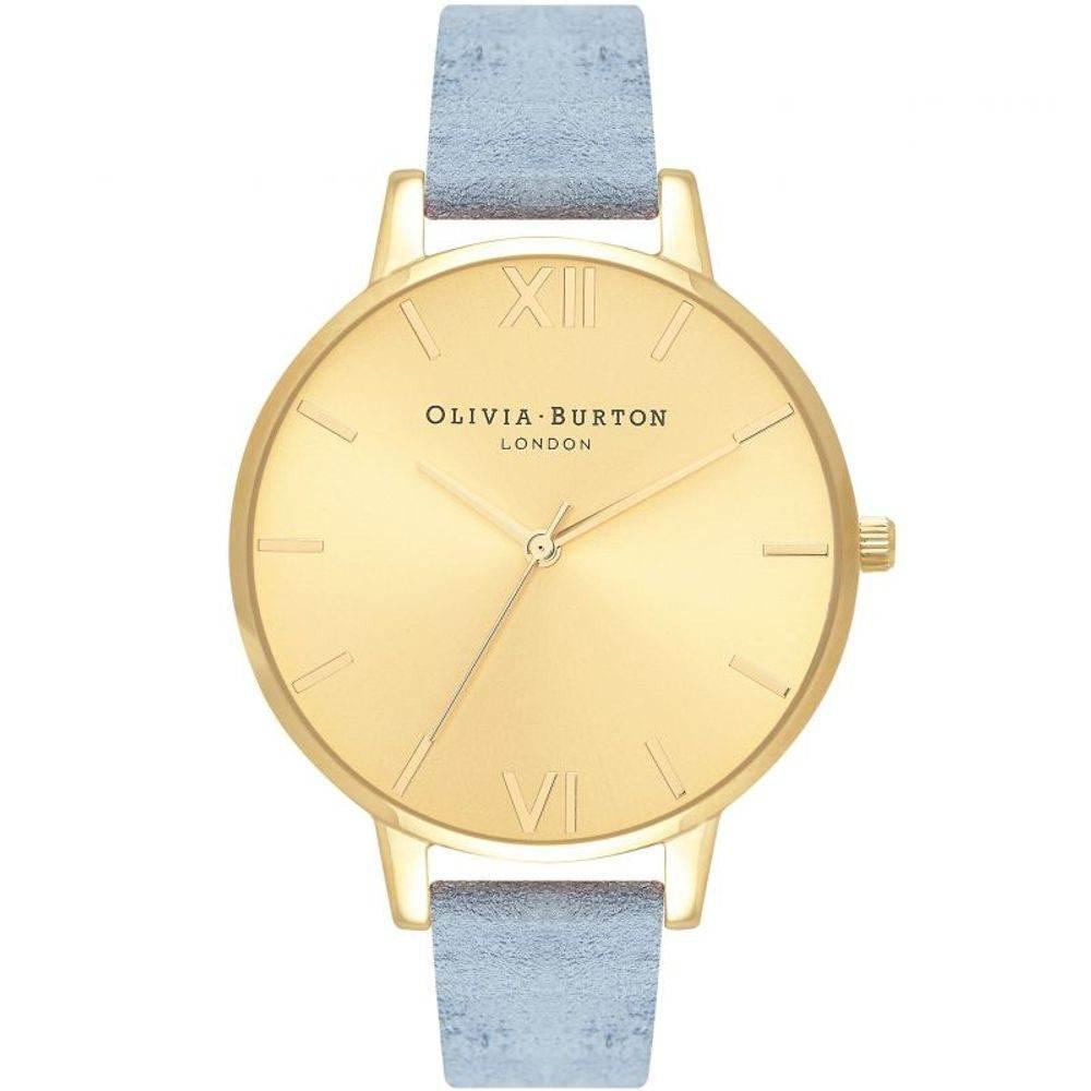 Olivia Burton Blue Leather Leather Watch - Hilstor